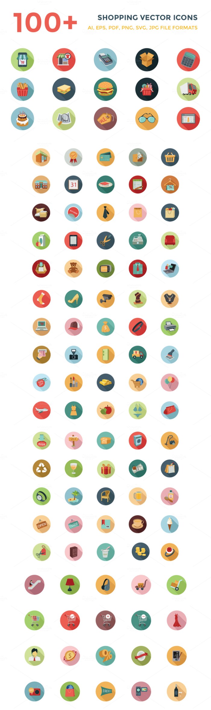 100plus_shopping_flat_vector_icons_132499_cap