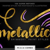 Creativemarket Shimmery Metallic Paint Styles PsPlusAi 245613 icon