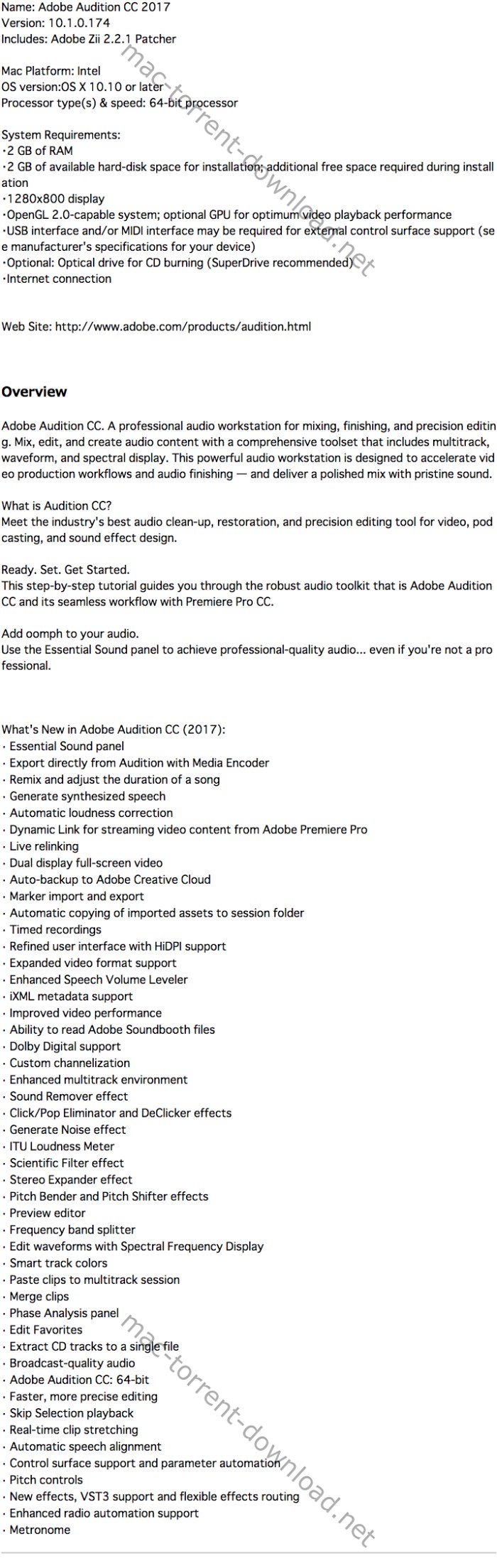 Adobe Audition CC 2017 10.1.0.174