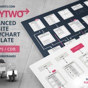 Ux flowcharts easytwo website flowchart sitemap ai eps cdr icon