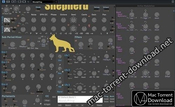 Blind dog shepherd icon