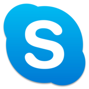 Skype voice over internet phone and chat icon