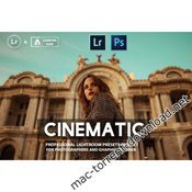 Cinematic photoshop lightroom presets collection icon