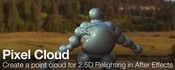 Pixel cloud for after effects icon
