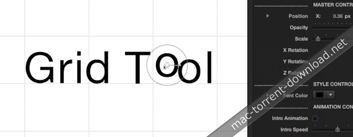 Align Text with the Grid Tool