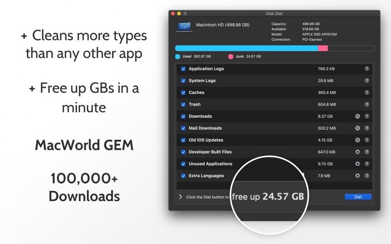 Disk Diet Screenshot 1