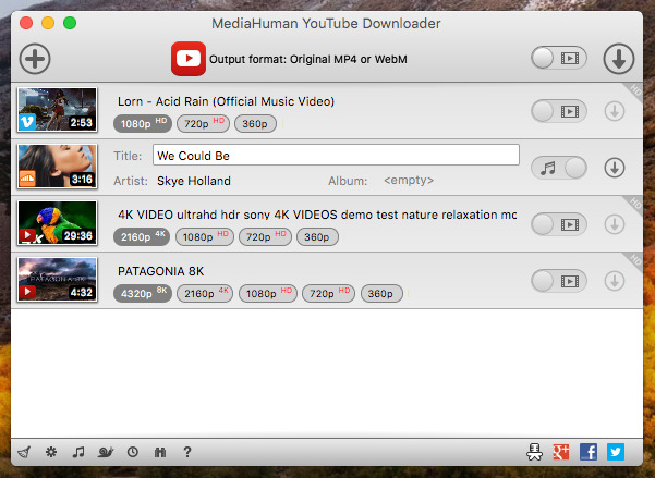 MediaHuman YouTube Downloader 39922 2208 Screenshot 01
