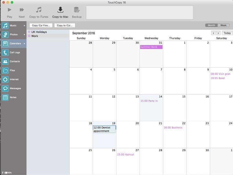 TouchCopy 1633 Screenshot 04