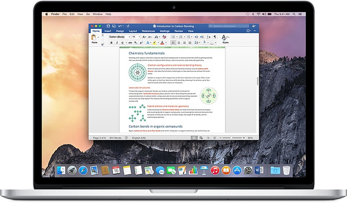 Microsoft Office 2016 screen shot