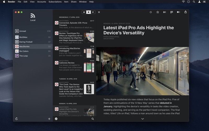 Reeder 4 Screenshot 2