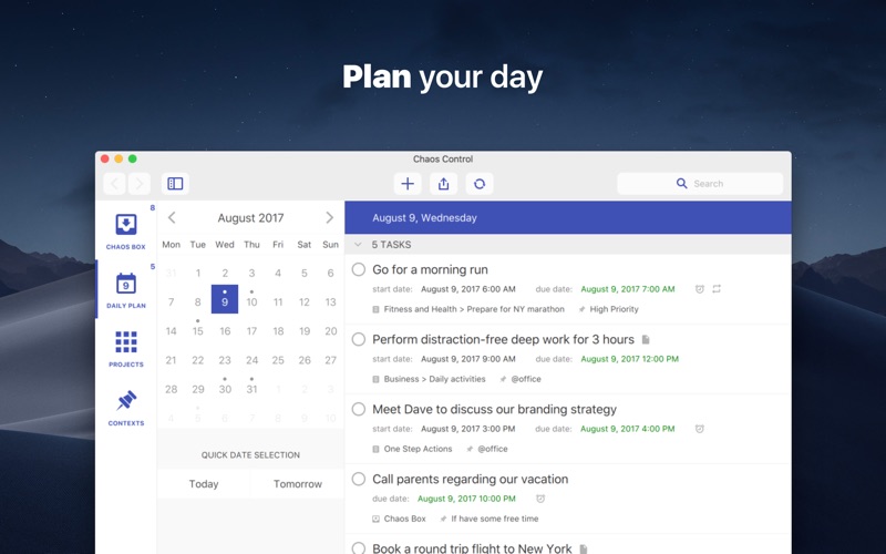 Chaos Control™: GTD Organizer Screenshot 3
