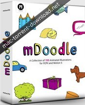 Motionvfx mdoodle for fcpx and motion 5 icon