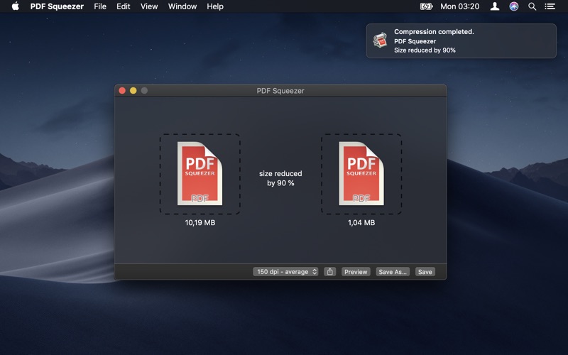 PDF Squeezer Screenshot 1