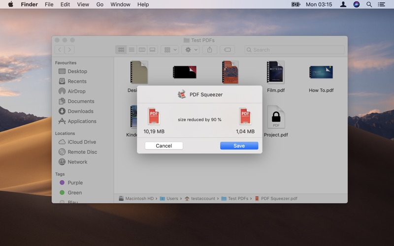 PDF Squeezer Screenshot 4