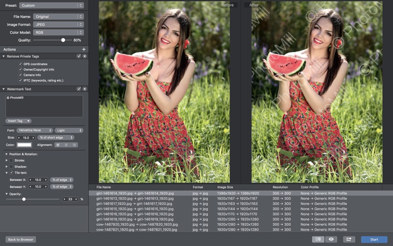 PhotoMill Screenshot 3