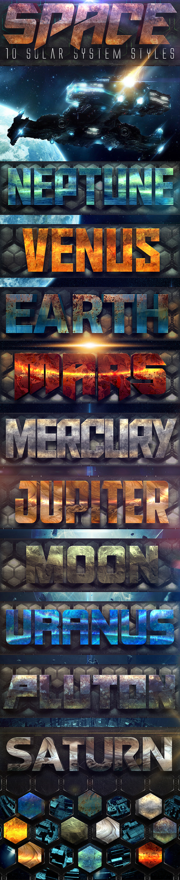 Space 10 Solar System Styles