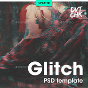 Glitch photoshop photo template 12606269 icon