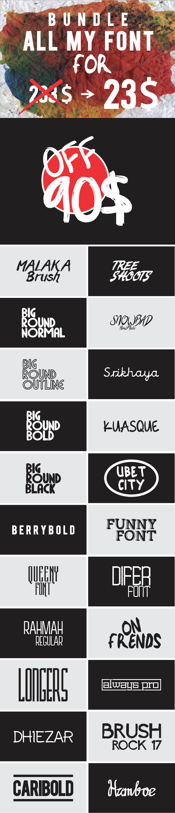BUNDLE ALL MY FONT