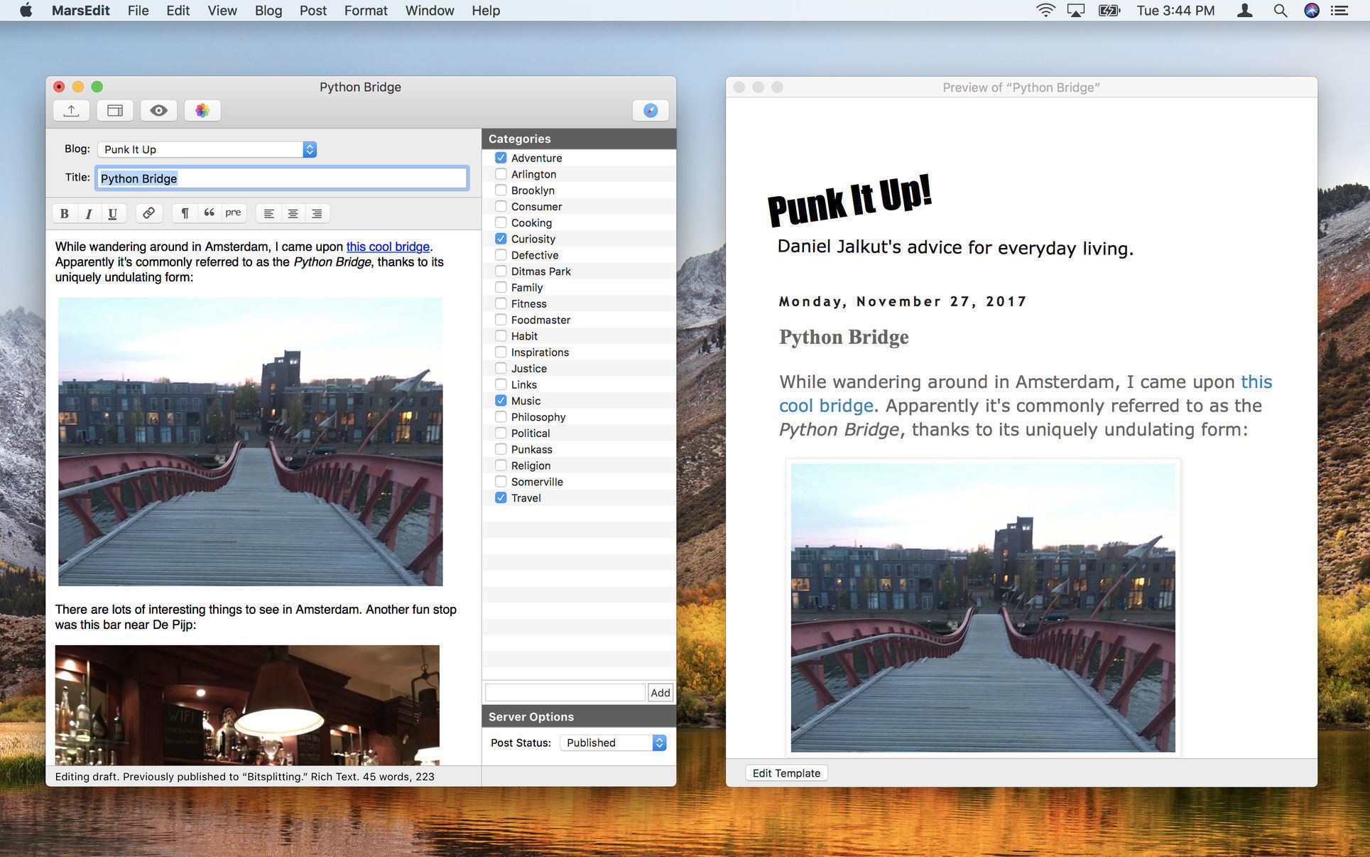 MarsEdit 433 Screenshot 01
