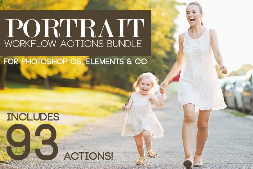 Photographer Resources PORTRAIT WORKFLOW 93 PHOTOSHOP ACTIONS BUNDLE Screenshot 01