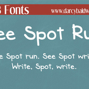 Creativemarket DJB See Spot Run Font 226883 icon