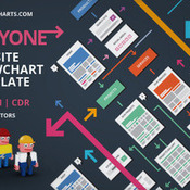 Ux flowcharts easyone website flowchart template ai eps cdr icon