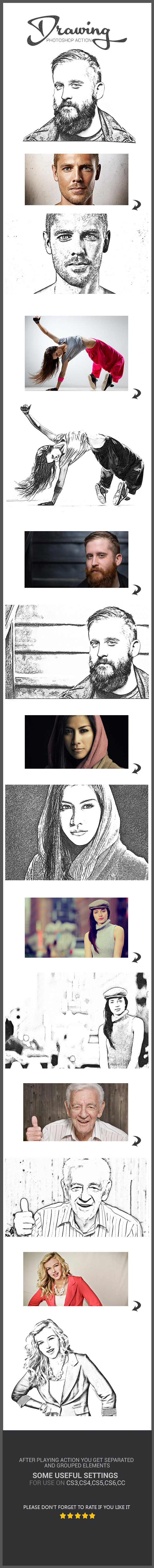 Realistic Drawing Action