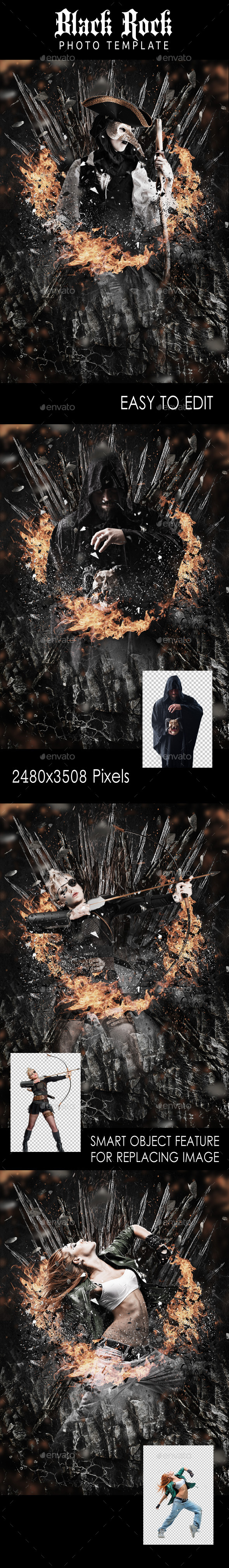 Black Rock PhotoTemplate