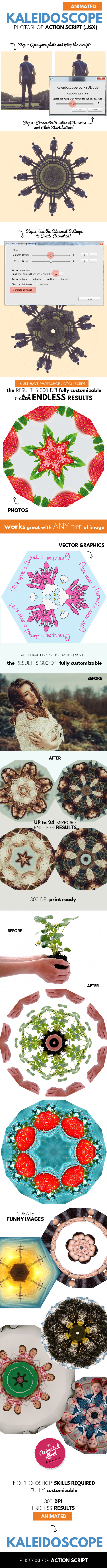 Animated Kaleidoscope Photoshop Tool