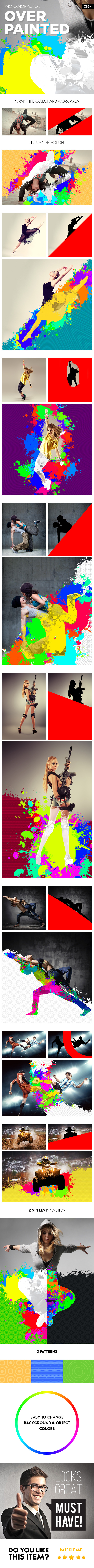 Overpainted Photoshop Action