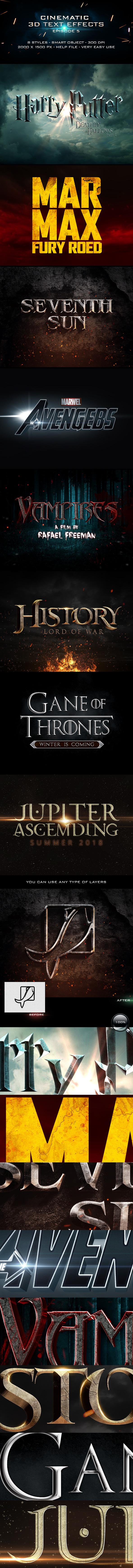 Cinematic Title Text Effects Vol 5