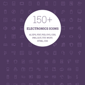 Creativemarket 150Plus Electronic Icons 123321 icon