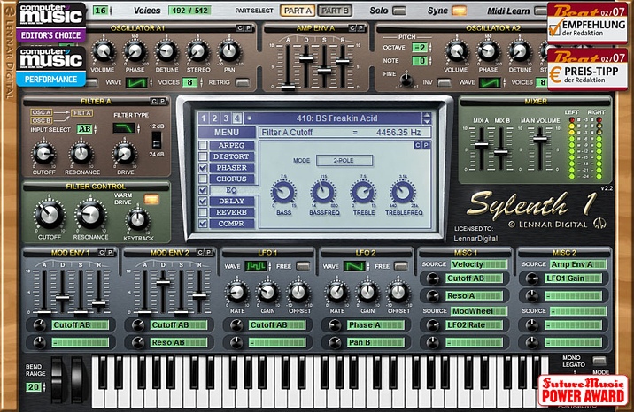Screenshot Lennar Digital Sylenth1