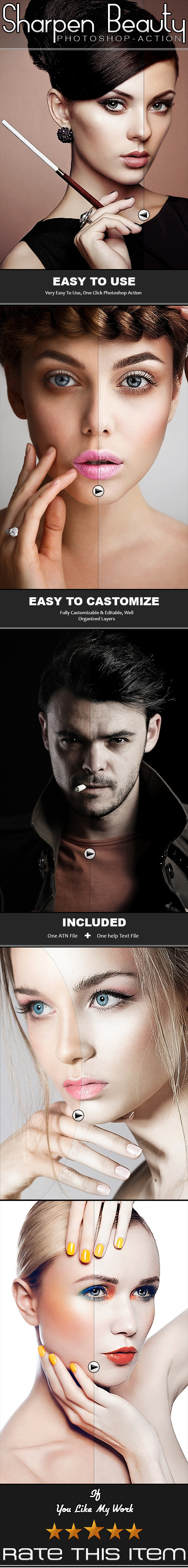 Sharpen Beauty - PS Action