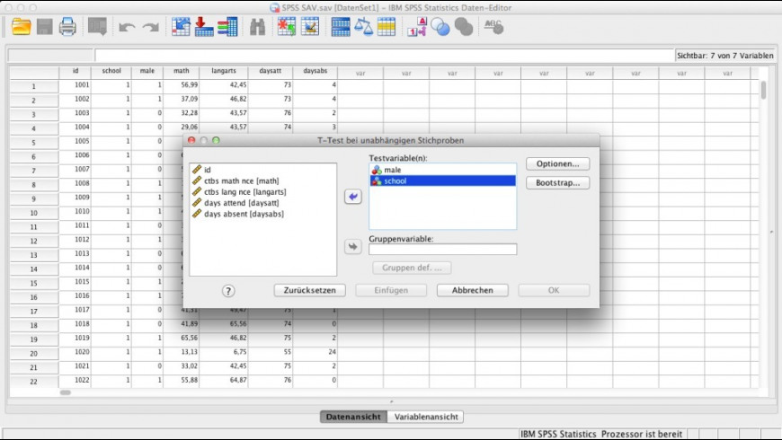 IBM SPSS Statistics 260 IF006 Screenshot 01