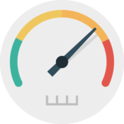 Internet speed test meter net icon