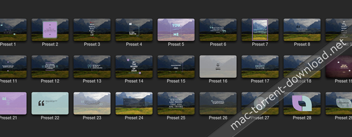 30 Quote Presets