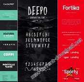 Mix fonts bundle 5 icon