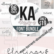 Best of 2018 big font bundle icon