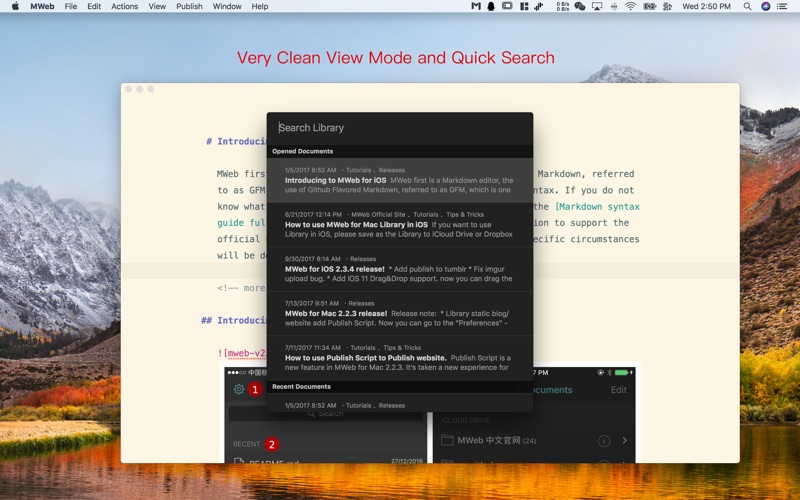 MWeb Screenshot 2