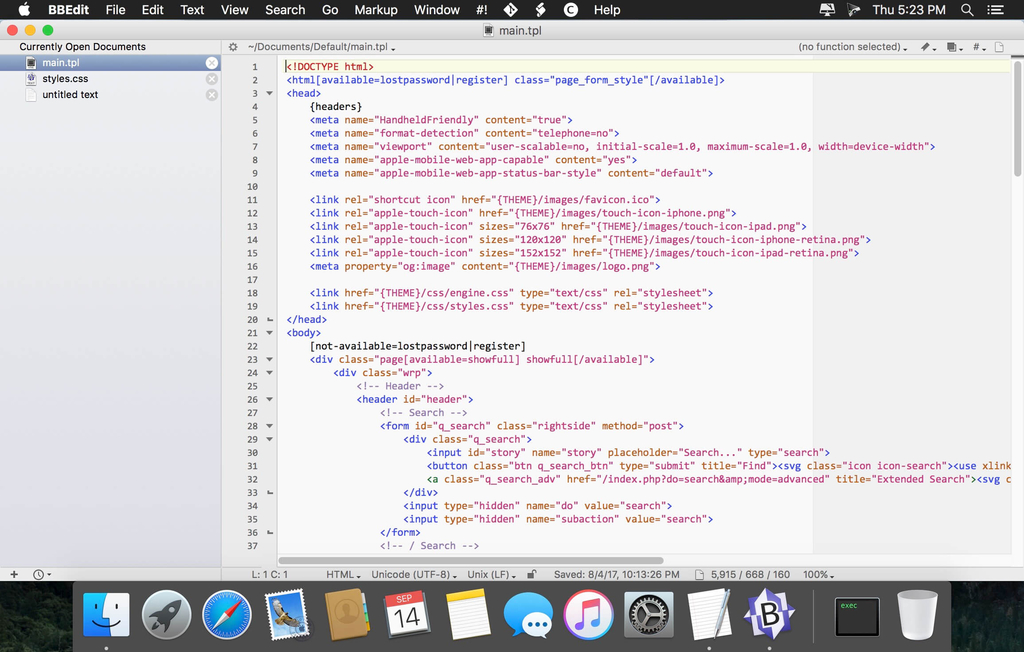 BBEdit 1267 Screenshot 02 11zydcgn