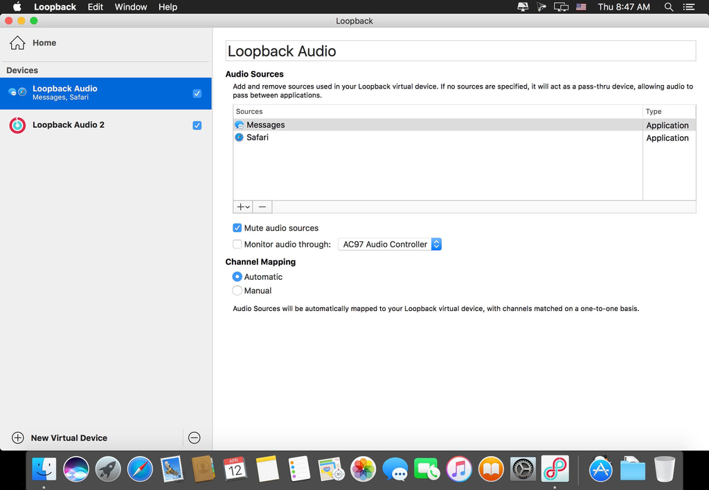 Rogue Amoeba Loopback 210 Screenshot 02 ikzebln