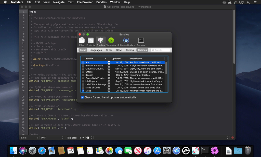 TextMate 20 Screenshot 02 ikzebln
