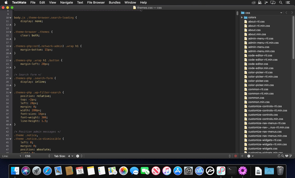 TextMate 20 Screenshot 03 ikzebln