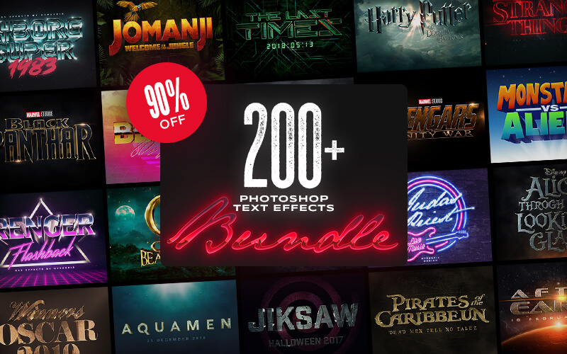 200plus Photoshop Text Effects Bundle Screenshot 01 1gjzfakn
