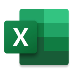 Microsoft excel 2019 icon