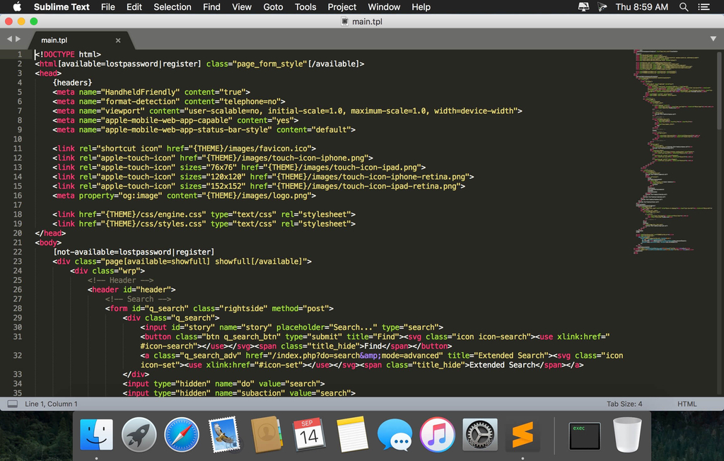 Sublime Text 321 Build 3209 Dev Screenshot 01 m35rs2n