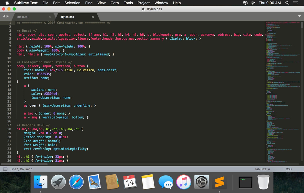 Sublime Text 321 Build 3209 Dev Screenshot 02 m35rs2n