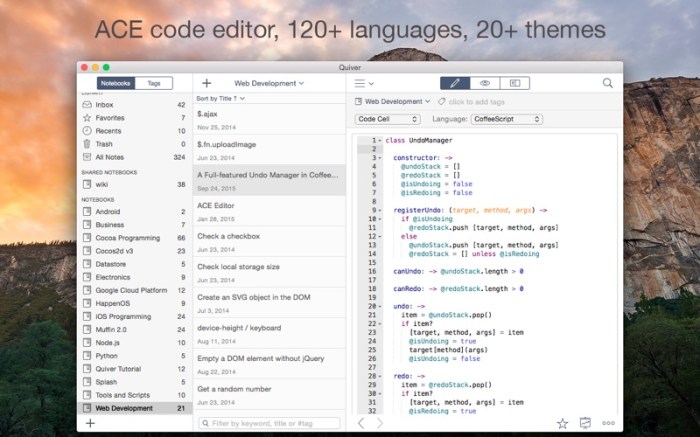 Quiver - take better notes Screenshot 03 8ub3ynn