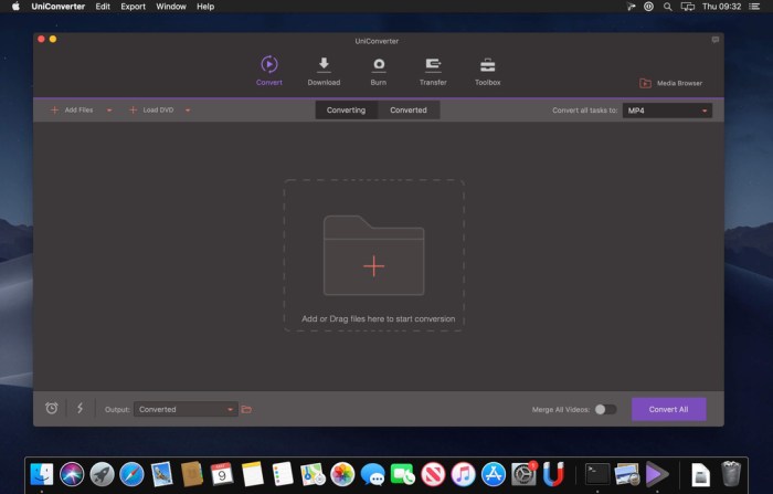 Wondershare UniConverter for Mac 1150 Screenshot 01 ah40c9n